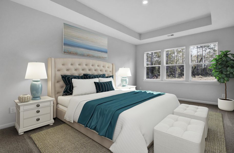 Furnished interior view inside a new home in Sweetgrass at Summers Corner, Summerville (Image 4). Furnished interior view inside a new home in Sweetgrass at Summers Corner, Summerville (Image 4).