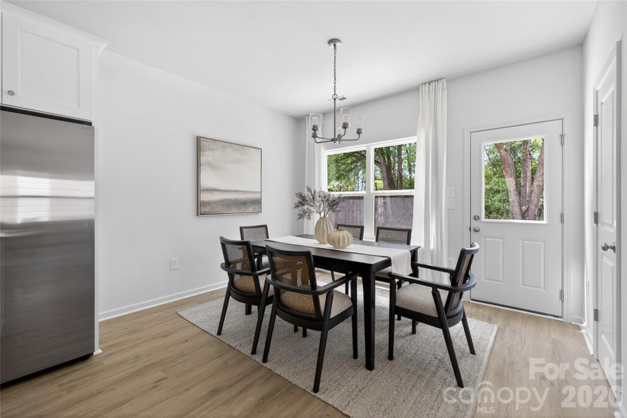 Furnished interior view inside a new home in , Charlotte (Image 6).