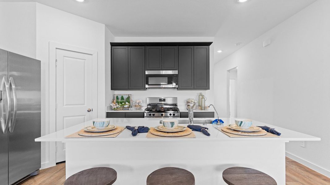 Furnished interior view inside a new home in Evergreen, Rosenberg (Image 7). Furnished interior view inside a new home in Evergreen, Rosenberg (Image 7).