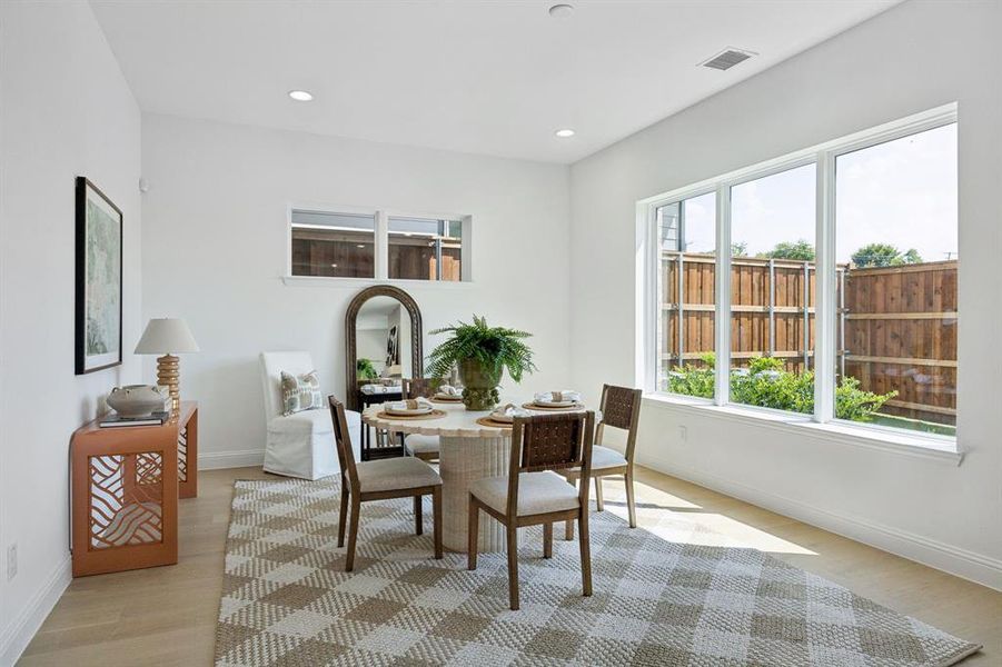 Furnished interior view inside a new home in , Dallas (Image 12). Furnished interior view inside a new home in , Dallas (Image 12).