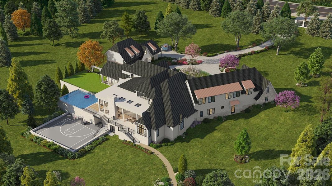 Option 1 Aerial Rear Render