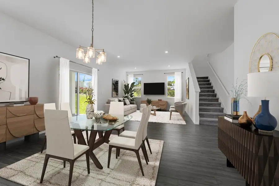 Family Room and Dining Area