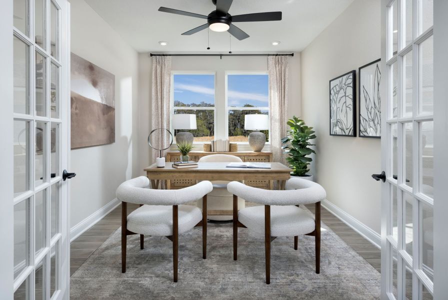 Representative furnished interior of a home built from the Hawkin by Mattamy Homes in Lakes at Bella Lago, Green Cove Springs (Image 10).