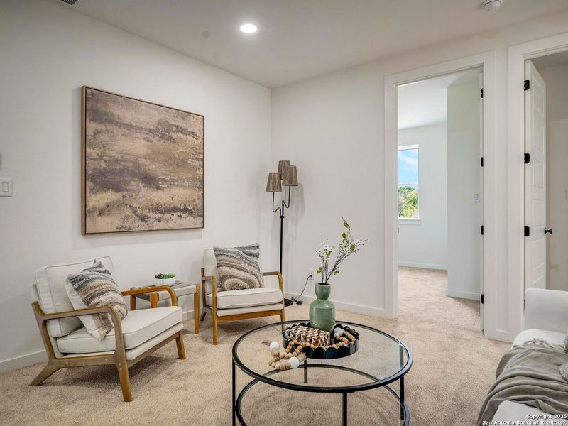 Furnished interior view inside a new home in , San Antonio (Image 36). Furnished interior view inside a new home in , San Antonio (Image 36).
