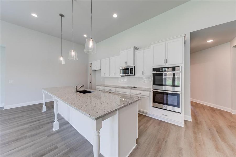 Furnished interior view inside a new home in , Homer (Image 7). Furnished interior view inside a new home in , Homer (Image 7).