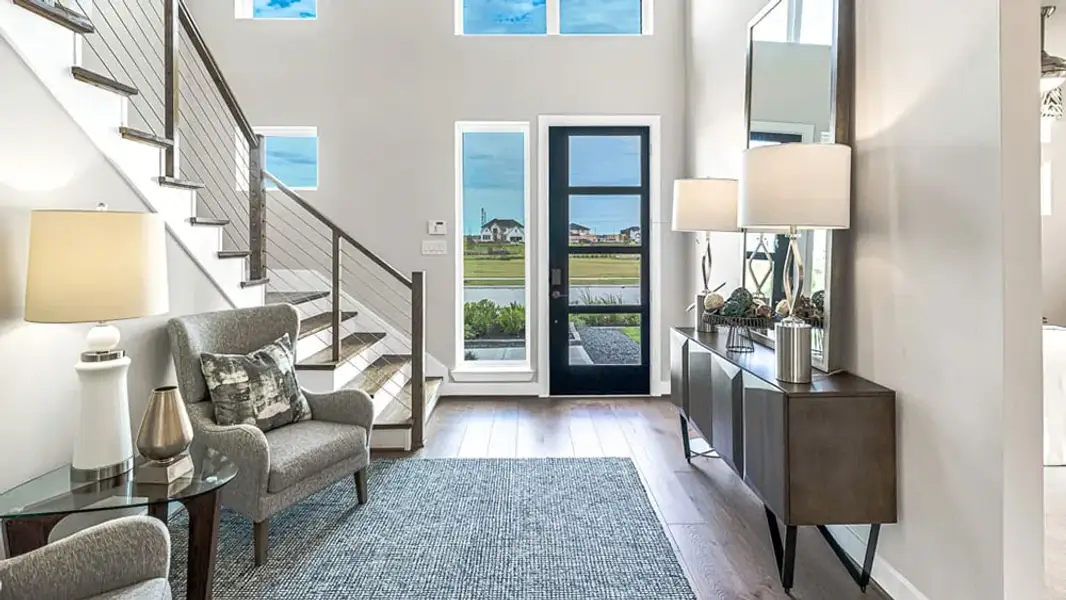 Furnished interior view inside a new home in Avalon at Cypress, Cypress (Image 11).