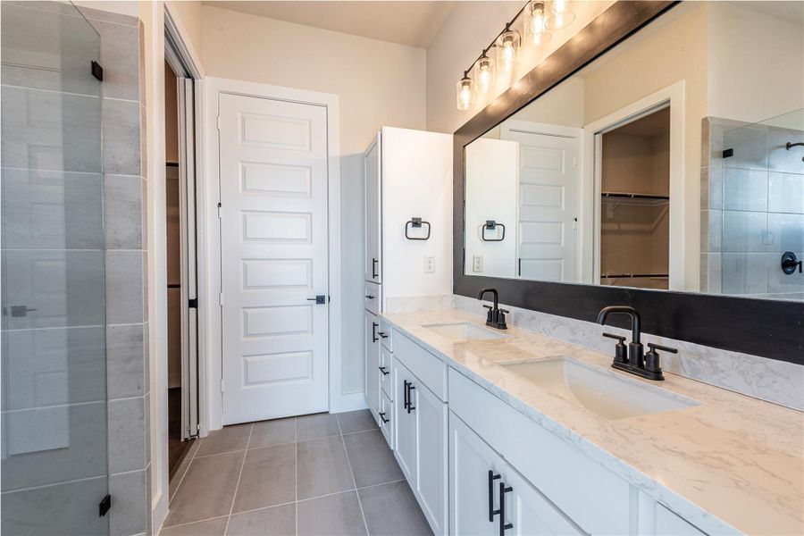 Spa-like primary bathroom