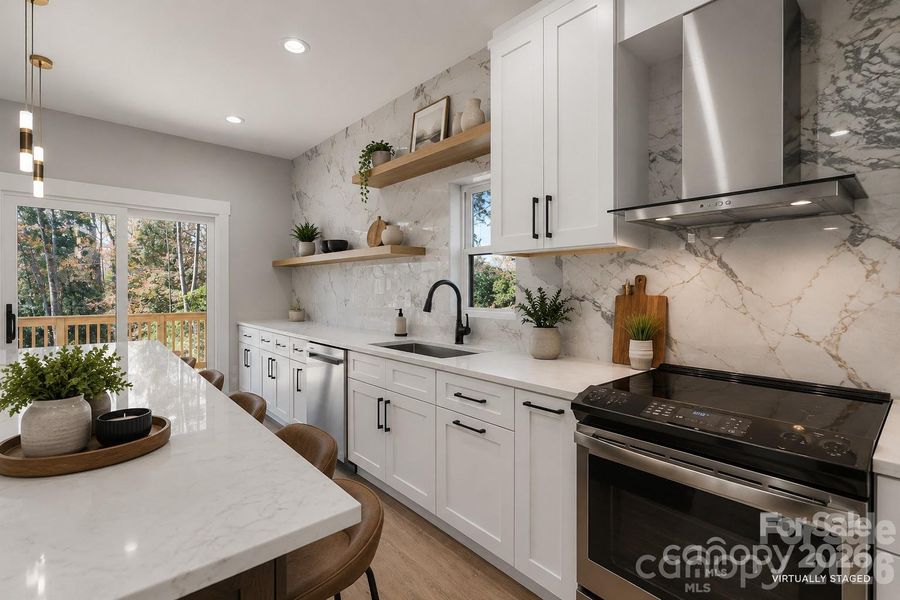Furnished interior view inside a new home in , Hickory (Image 15).