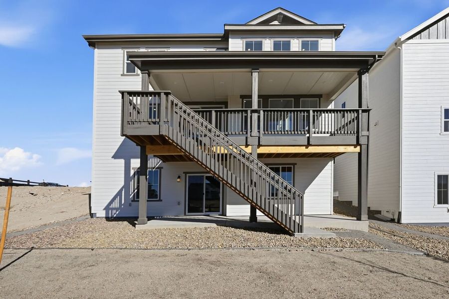 Exterior details and patio area of a home in Macanta, Castle Rock (Image 3).