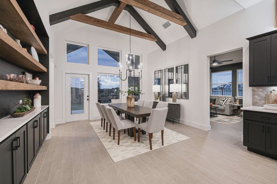 Representative furnished interior of a home built from the Charlene by Chesmar Homes in Meyer Ranch, New Braunfels (Image 10).