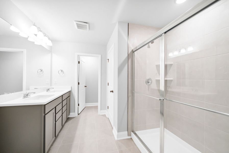 Furnished interior view inside a new home in Monroe Preserve, Chapin (Image 11).