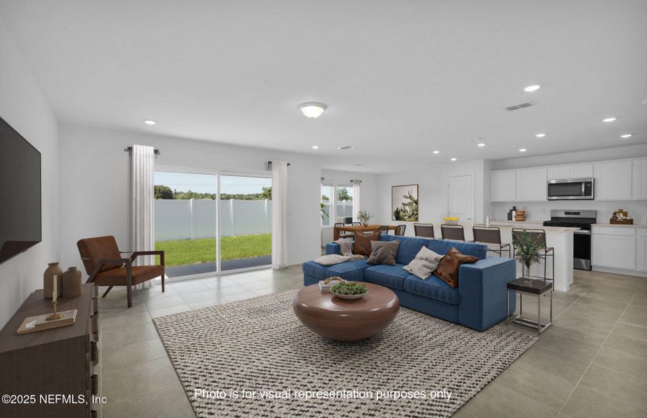 Furnished interior view inside a new home in Wells Landing, Jacksonville (Image 7).