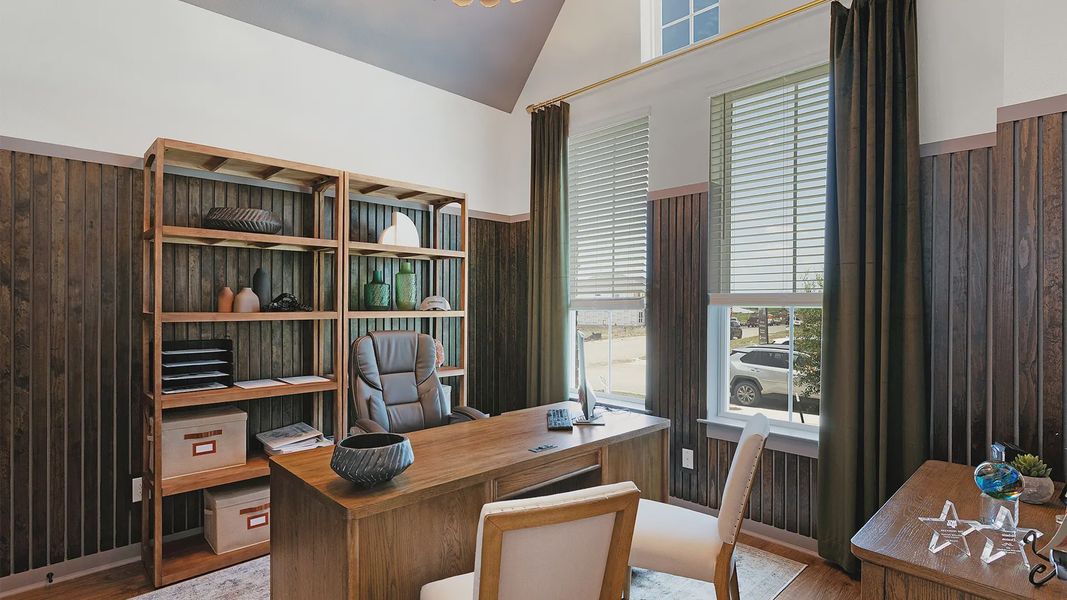 Representative furnished interior of a home built from the Silas by Chesmar Homes in Crescent Bluff, Georgetown (Image 8).