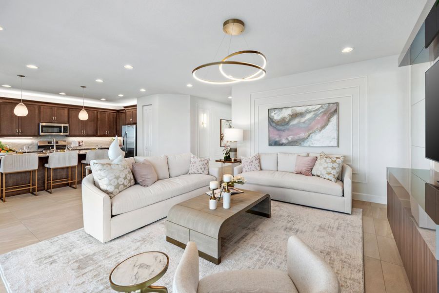 Representative furnished interior of a home built from the Sierra by GL Homes in Valencia Parc at Riverland, Port St. Lucie (Image 11).