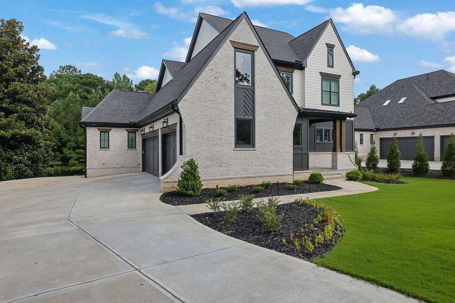 Front exterior of a new home in , Acworth, GA, highlighting curb appeal (Image 23). Front exterior of a new home in , Acworth, GA, highlighting curb appeal (Image 23).