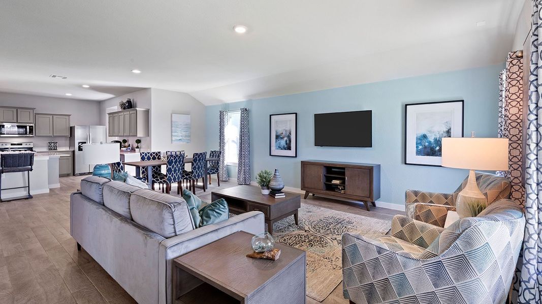 Representative furnished interior of a home built from the Kingston by D.R. Horton in The Parks of Alvarado, Alvarado (Image 11). Representative furnished interior of a home built from the Kingston by D.R. Horton in The Parks of Alvarado, Alvarado (Image 11).