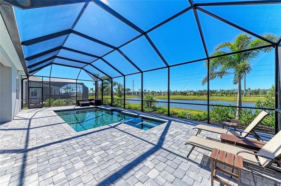 Exterior details and patio area of a home in Calusa Country Club, Lakewood Ranch (Image 29).