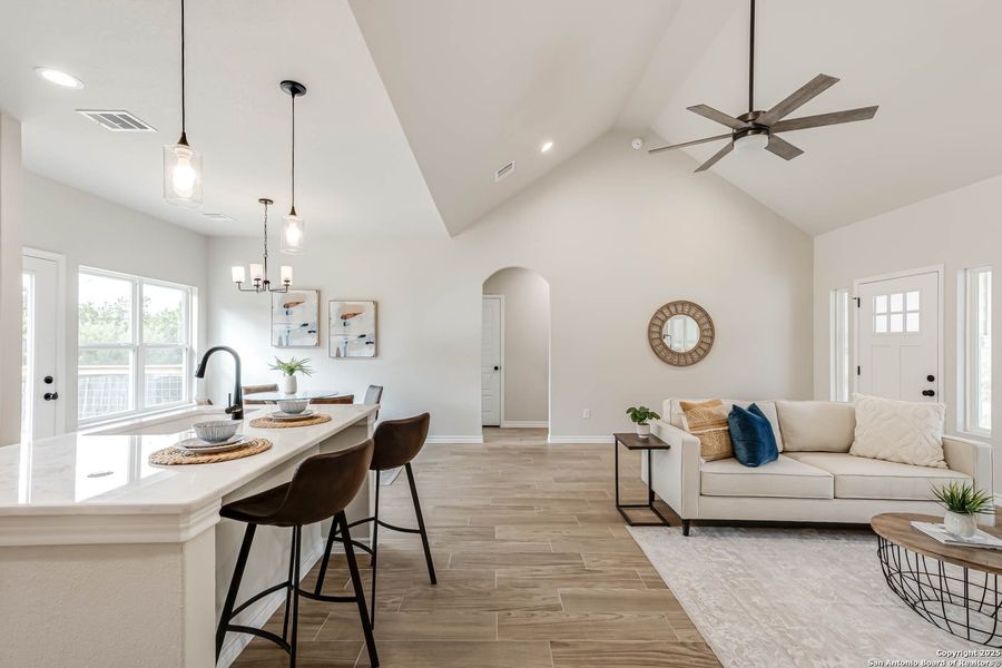 Furnished interior view inside a new home in , Canyon Lake (Image 13). Furnished interior view inside a new home in , Canyon Lake (Image 13).
