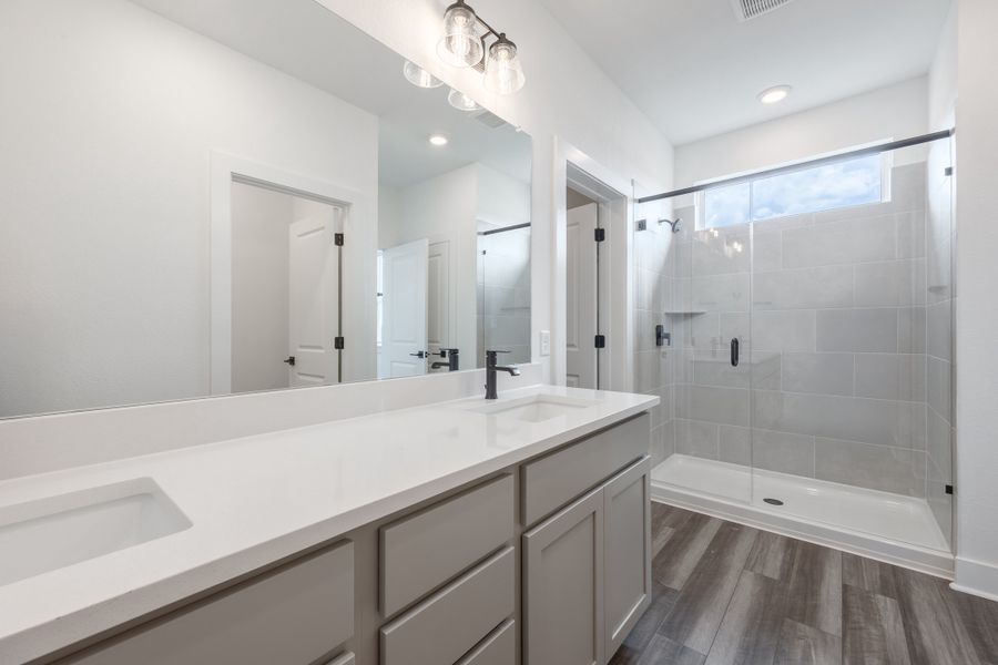 Furnished interior view inside a new home in Sage Collection – Freedom at Anthem, Kyle (Image 6).