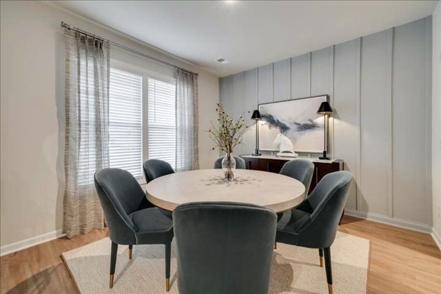 Representative furnished interior of a home built from the The Rembert by Stanley Martin Homes in Greenpoint, Harlem (Image 14).