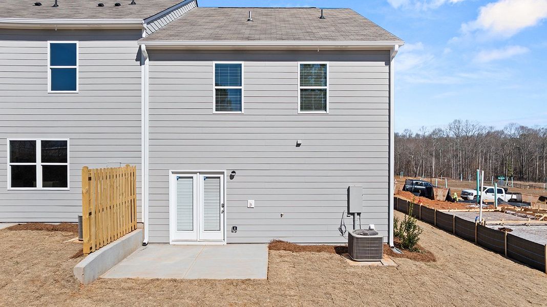 Representative exterior details of a home built from the Salisbury by D.R. Horton in Waypoint, Flowery Branch (Image 3).