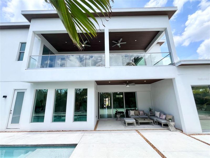 Exterior details and patio area of a home in , Sarasota (Image 28).