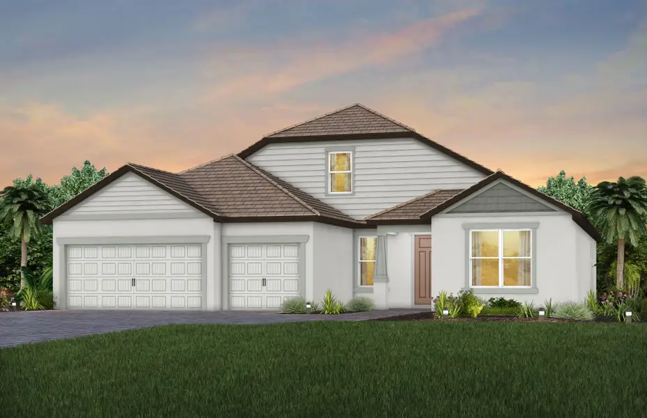 Representative exterior photo of a completed home built from the Stellar Grand by Del Webb in Explore Verona, Dade City, FL (Image 2). Representative exterior photo of a completed home built from the Stellar Grand by Del Webb in Explore Verona, Dade City, FL (Image 2).