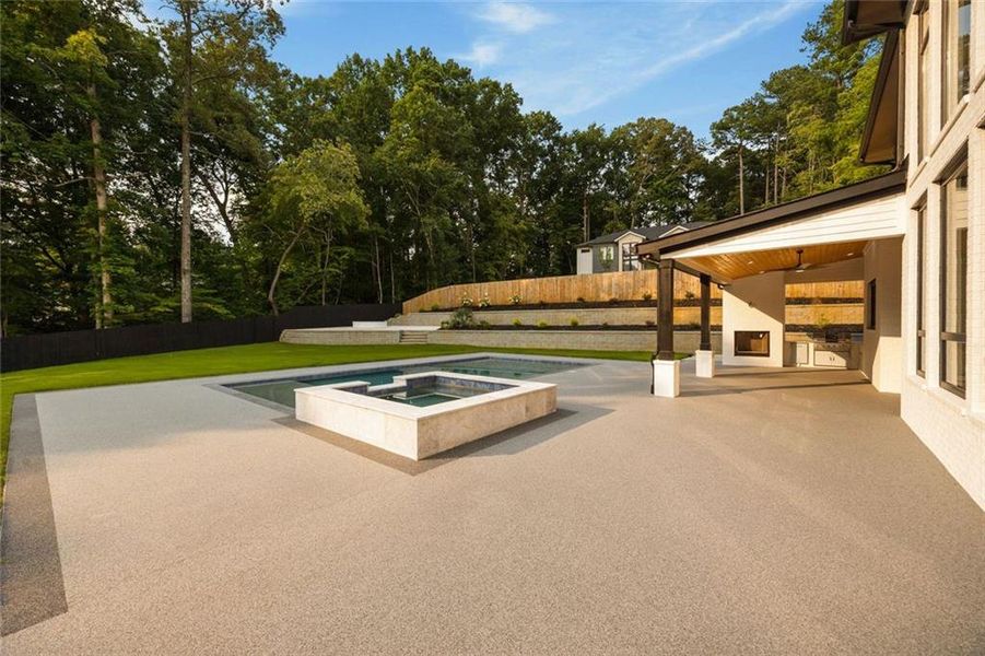 Exterior details and patio area of a home in , Sugar Hill (Image 52). Exterior details and patio area of a home in , Sugar Hill (Image 52).