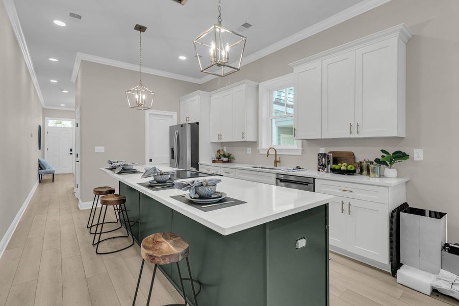 Furnished interior view inside a new home in , Charleston (Image 25).