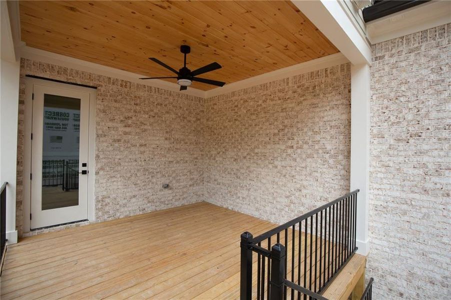 Exterior details and patio area of a home in , Buford (Image 34).