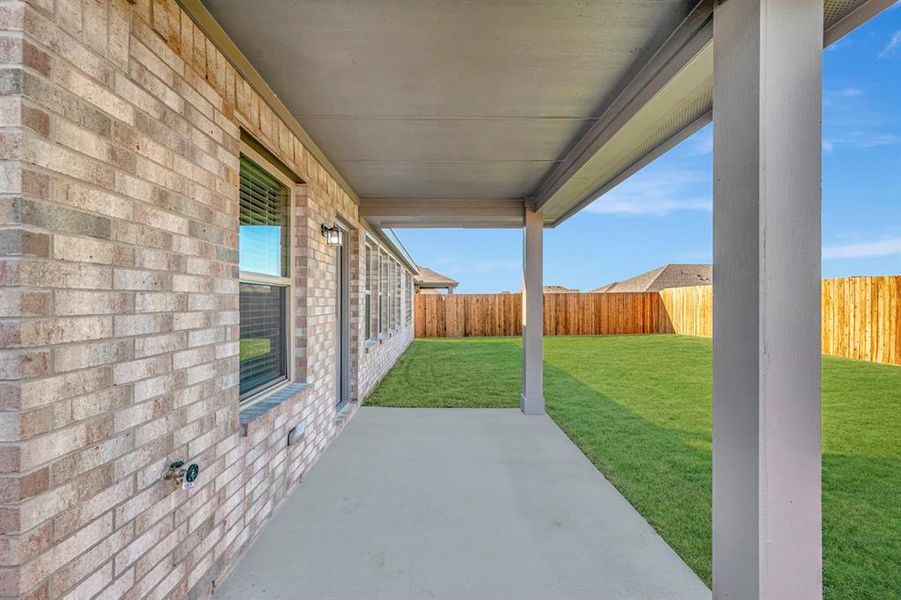 Exterior details and patio area of a home in Verandah, Royse City (Image 4). Exterior details and patio area of a home in Verandah, Royse City (Image 4).