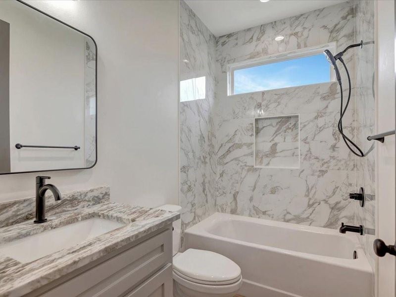 Furnished interior view inside a new home in , Huntington (Image 16).