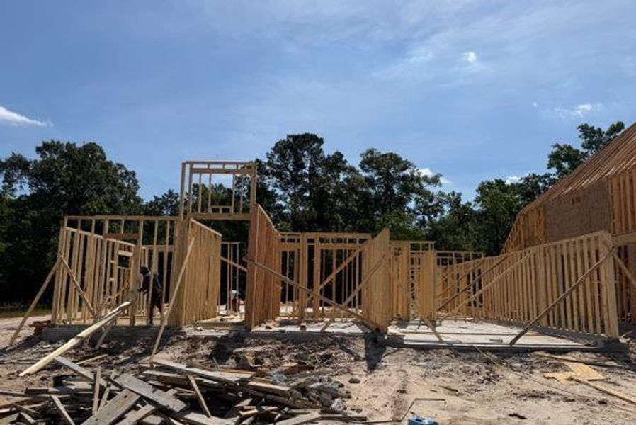 In-progress construction of a new home in , Spring, TX (Image 13).