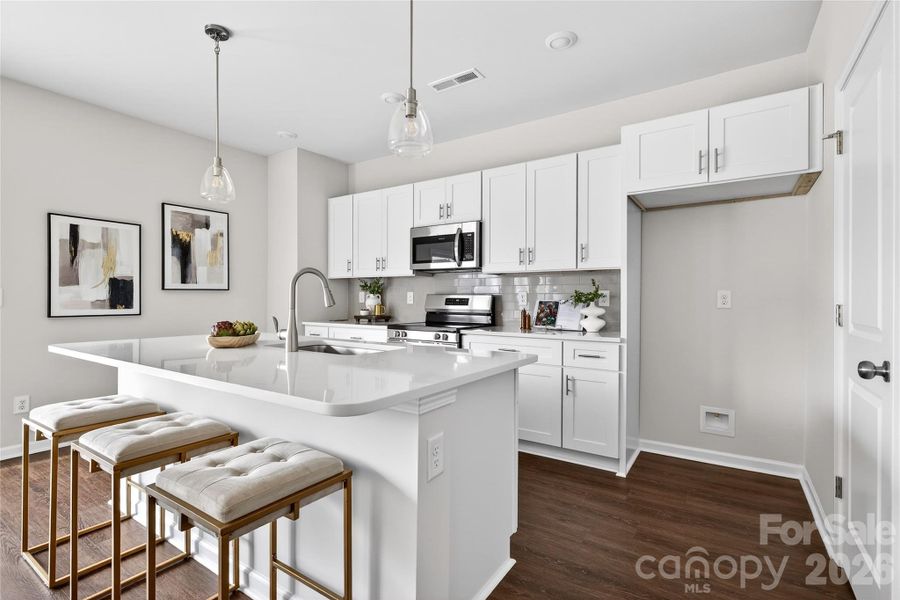 Furnished interior view inside a new home in , Charlotte (Image 6). Furnished interior view inside a new home in , Charlotte (Image 6).