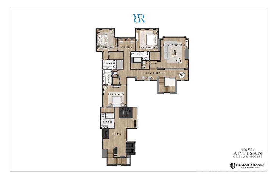 2D floor plan layout of this home in , Denver, NC (Image 6).