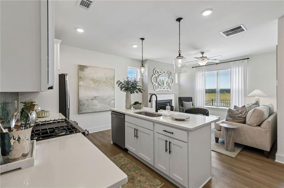 Furnished interior view inside a new home in Tribute, Hoschton (Image 16).