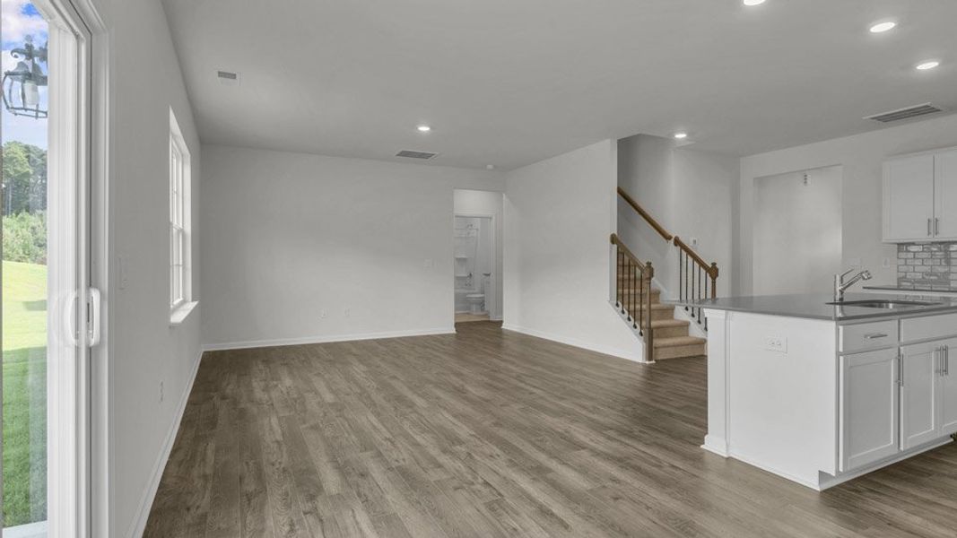 Spacious, unfurnished interior of a new home in The Preserve at Kinsley, Jamestown (Image 19). Spacious, unfurnished interior of a new home in The Preserve at Kinsley, Jamestown (Image 19).