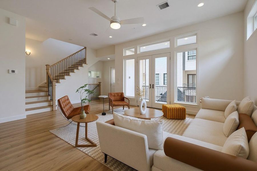 Furnished interior view inside a new home in Upland Estates, Houston (Image 10).