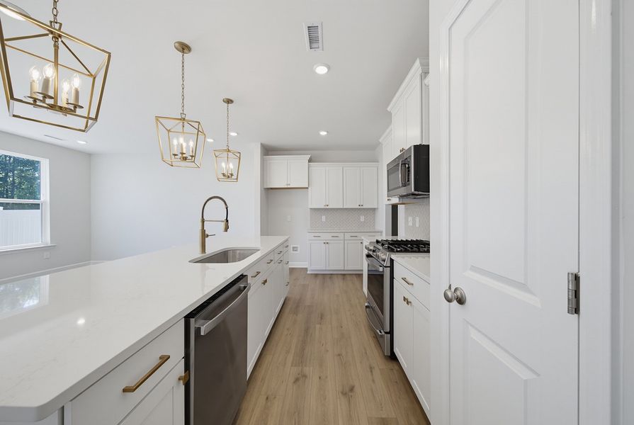 Furnished interior view inside a new home in Sweetbrier, Durham (Image 8).