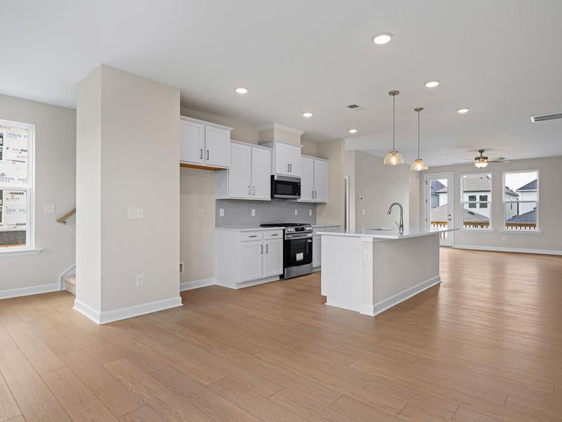 Furnished interior view inside a new home in Forestville Yard Townhomes, Knightdale (Image 4).