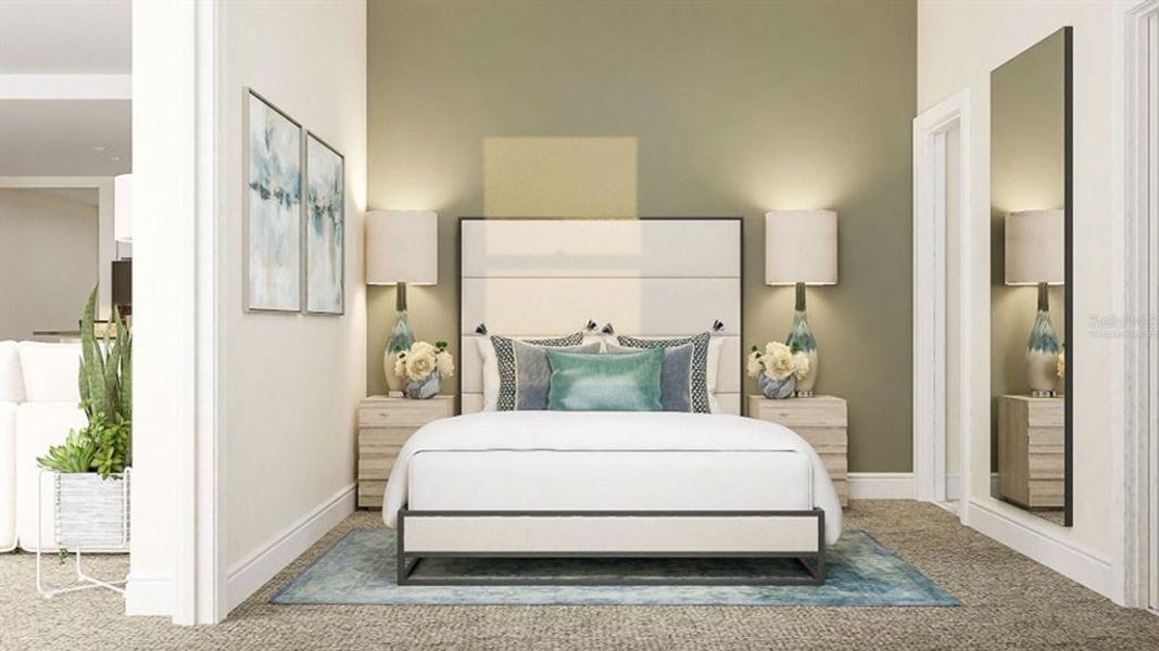 Furnished interior view inside a new home in , Clermont (Image 10).