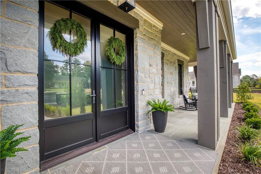 Exterior details and patio area of a home in , Alpharetta (Image 33). Exterior details and patio area of a home in , Alpharetta (Image 33).