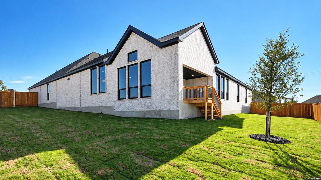 Exterior details and patio area of a home in Windborne, Schertz (Image 4).