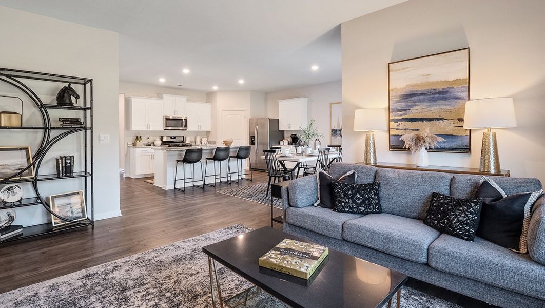 Representative furnished interior of a home built from the CAMERON by D.R. Horton in Village Park, Oakland (Image 11).