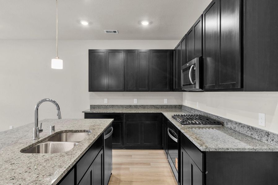 Furnished interior view inside a new home in Windrose Green 50', Angleton (Image 9).