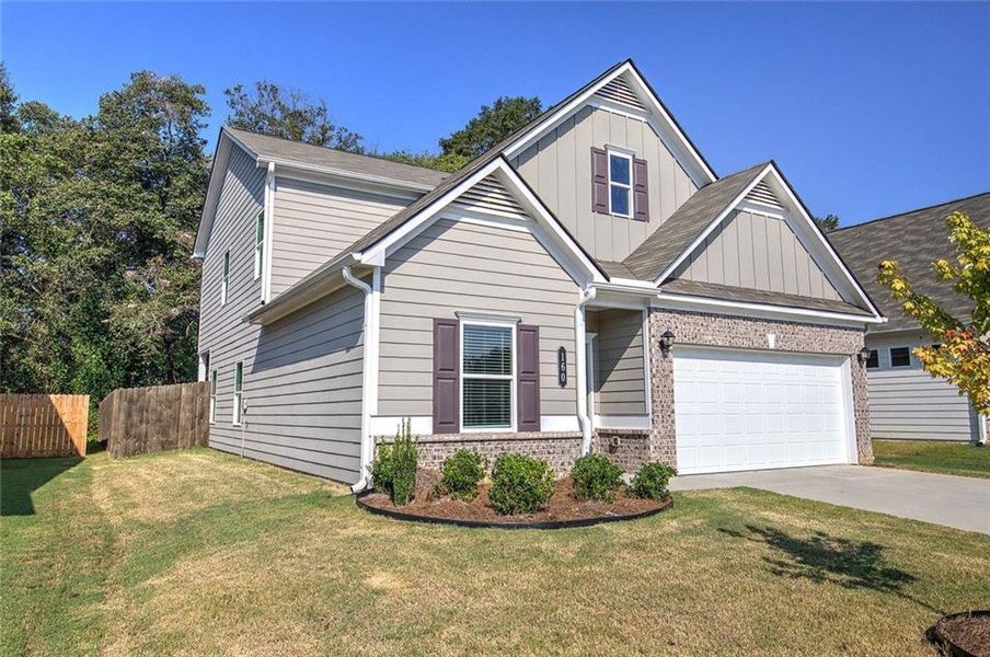 Front exterior of a new home in , Cartersville, GA, highlighting curb appeal (Image 21).