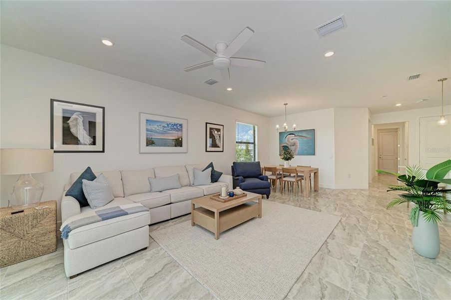 Furnished interior view inside a new home in , Lakewood Ranch (Image 16). Furnished interior view inside a new home in , Lakewood Ranch (Image 16).