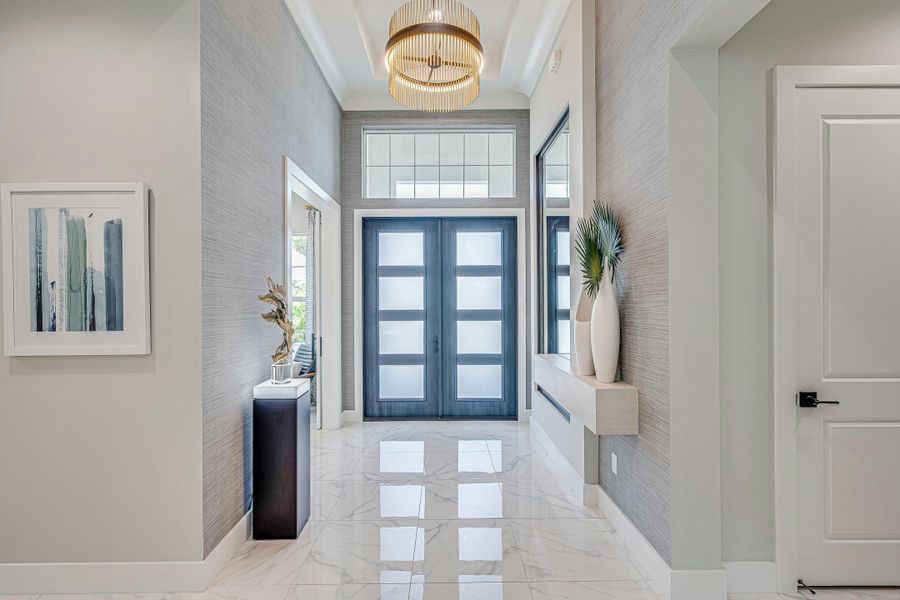 2D floor plan layout for the Sand Dollar Grande by GHO Homes in The Strand, Indian River Shores, FL (Image 91).