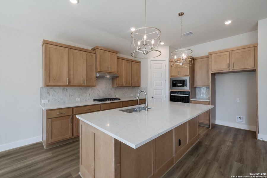 Furnished interior view inside a new home in The Grove at Vintage Oaks, New Braunfels (Image 5).