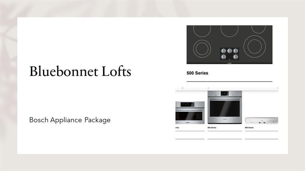 BOSCH appliance